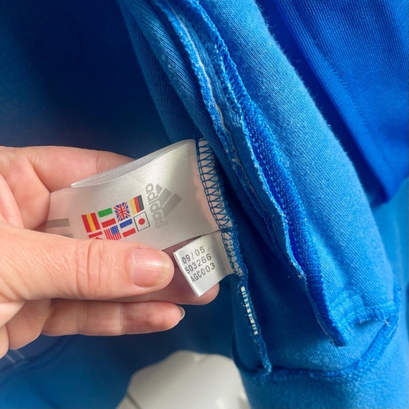 Adidas FIFA World Cup 2006 Track Jacket Italia Champions XS Vintage Blue - Picture 10 of 14